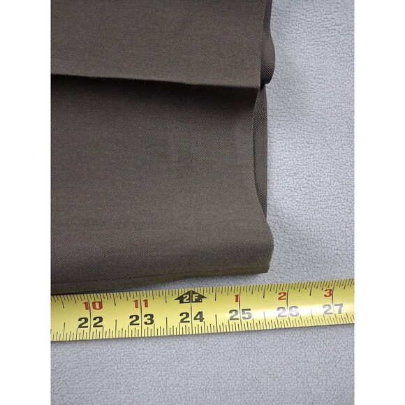 Eddie Bauer Men’s Stretch Waist Dress Pants 36x26 Wool Forest Green - Picture 12 of 13